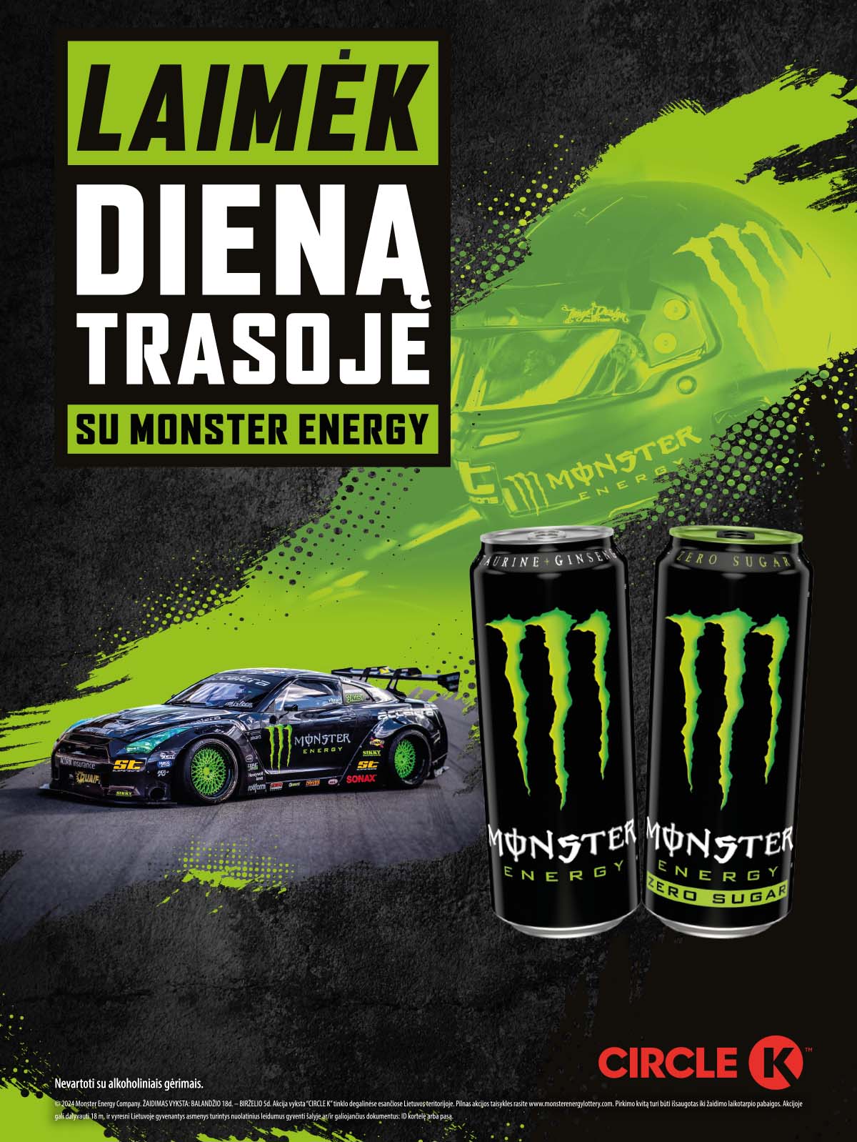 Laimėk Diena Trasoje su Monster Energy!