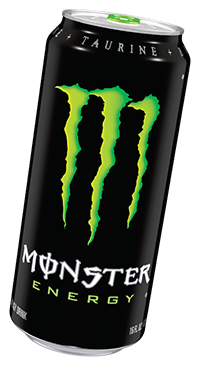 a Monster Energy can